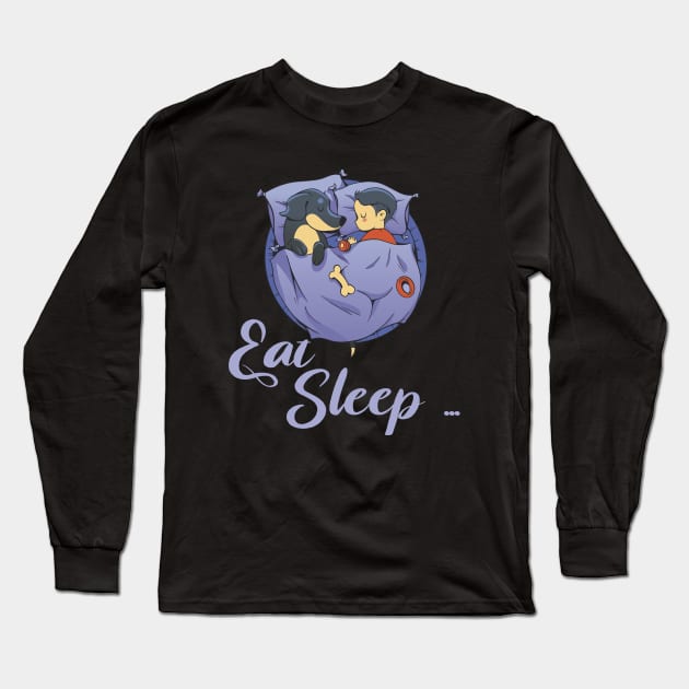 Sleeping Dog Long Sleeve T-Shirt by ArtRoute02